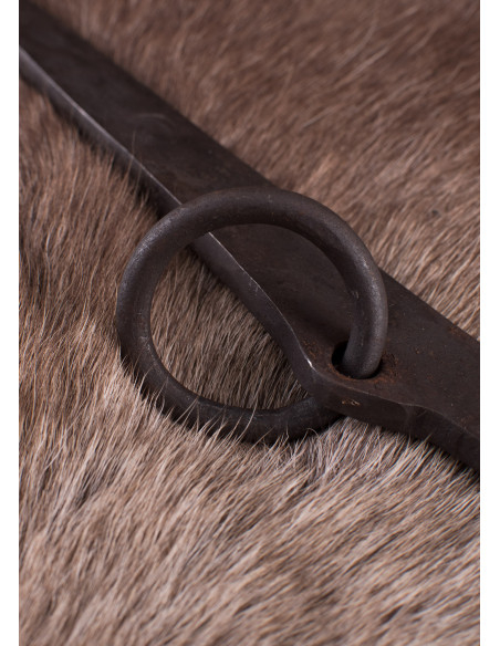 Stake with ring, hand-forged steel,...