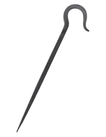 Tent stake, handcrafted forged steel...