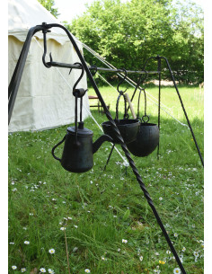 Rectangular rod for medieval camp, 6 holes 2