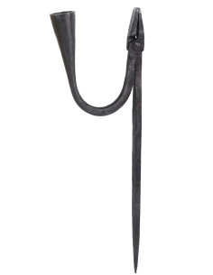 Hand-forged reed candelabrum with a pointed end 2