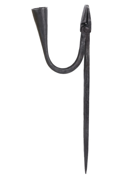 Hand-forged reed candelabrum with a...