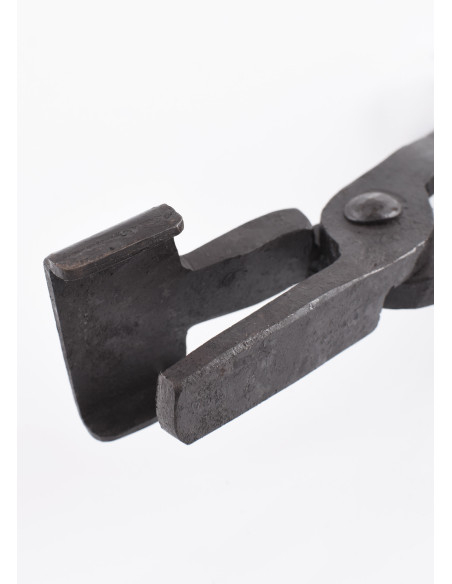 Hand-forged pliers, handcrafted, 45 cm.