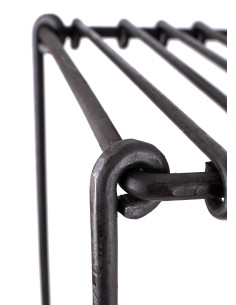 Foldable grilling and cooking grid, handcrafted 2