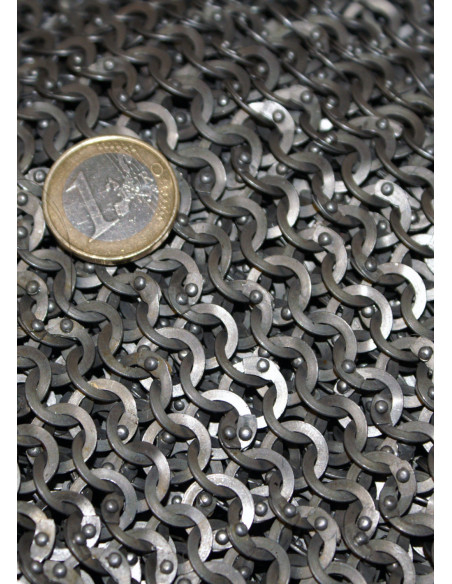 Haubergeon model chainmail, flat rings