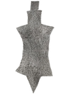 Chainmail leg armor, flat riveted rings