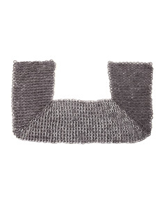 Neck protection chainmail shirt, 8 mm diameter rings.