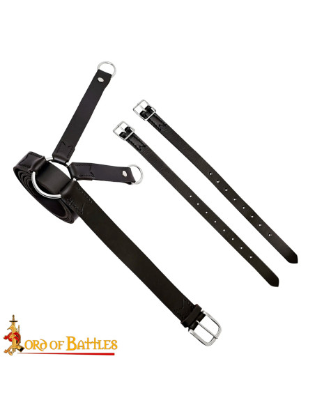 Medieval leather shoulder holster for...