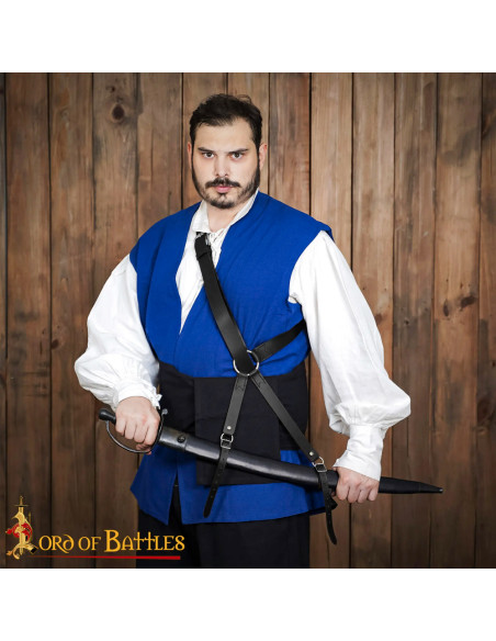 Medieval leather shoulder holster for...