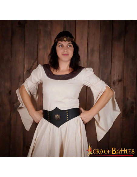 Royal Huntress Leather Belt, brown...