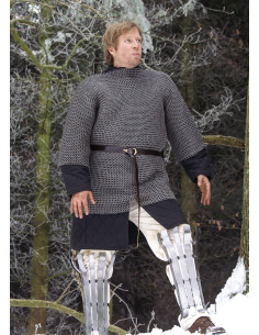 Chainmail with riveted rings, Haubergeon model