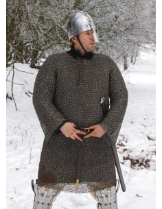 Flat ring chainmail hauberk model
