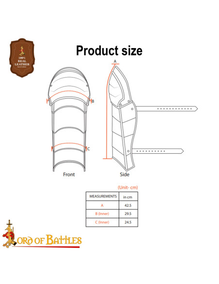 Medieval fantasy greaves with knee pads