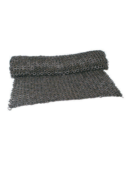 Flat riveted ring chainmail skirt