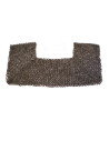 Neck mesh protection, flat riveted rings