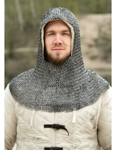 Mesh gauntlet with square opening, 8 mm rings.