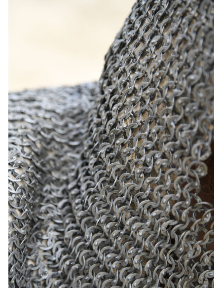 Mesh gauntlet with square opening, 8...