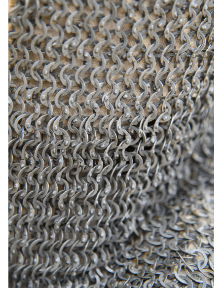 Mesh gauntlet with square opening, 8...