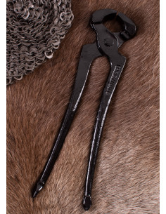 Rivet wedge pliers, riveting tool