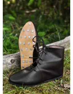 High medieval lace-up shoes