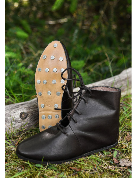 High medieval lace-up shoes
