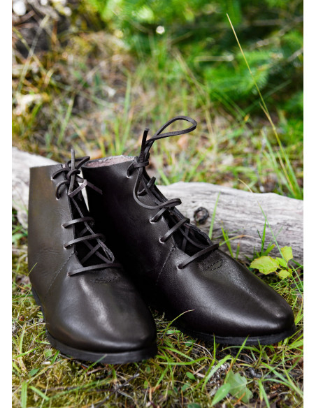 High medieval lace-up shoes