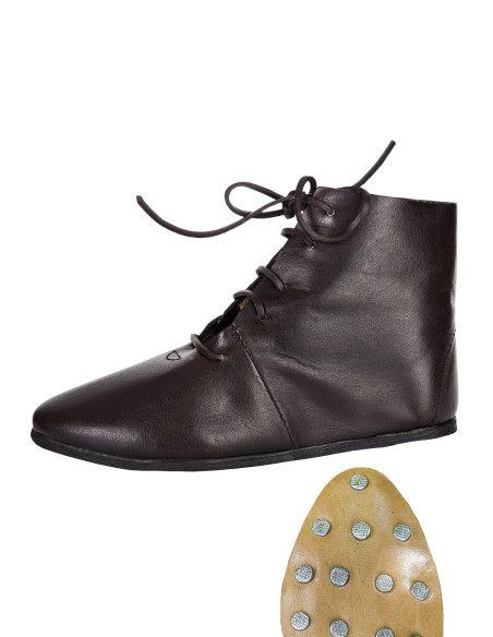 High medieval lace-up shoes