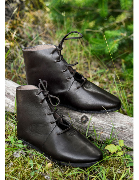 High medieval lace-up shoes