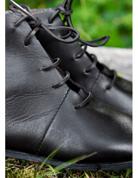 High medieval lace-up shoes