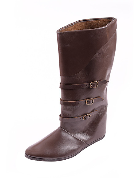 Knee-high boots with buckles, dark...