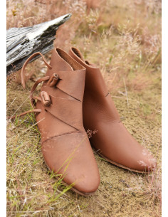 Early Medieval Viking Shoes Jorvik, brown