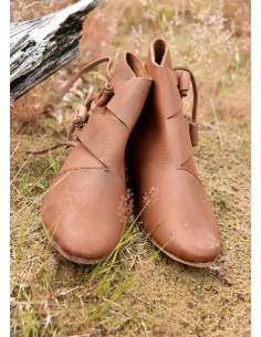 Early Medieval Viking Shoes Jorvik, brown 2