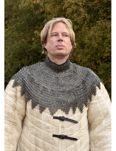 Bishop's cloak with leather straps...