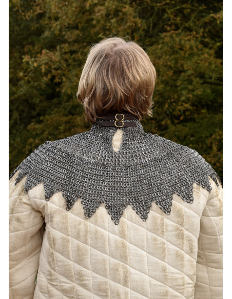 Bishop's cloak with leather straps...