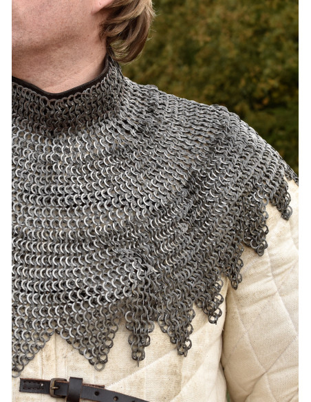 Bishop's cloak with leather straps...