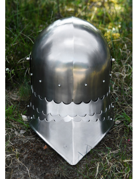 Functional Gothic headpiece, year 1480