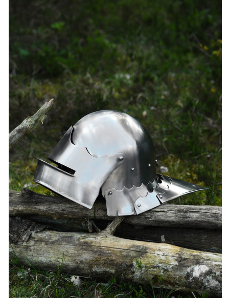 Functional Gothic headpiece, year 1480