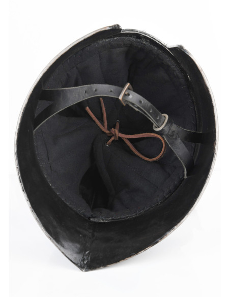 Functional Italian barbuta, year 1440