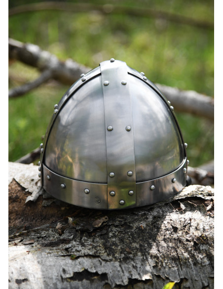 Functional spangenhelm helmet