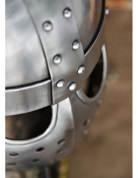 Crusader Spangenhelm helmet with visor