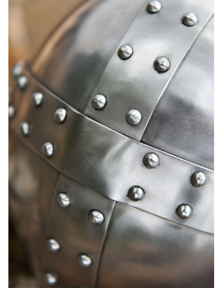 Crusader Spangenhelm helmet with visor