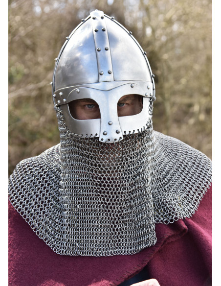 Vendel period chainmail helmet Vendel period chainmail helmet