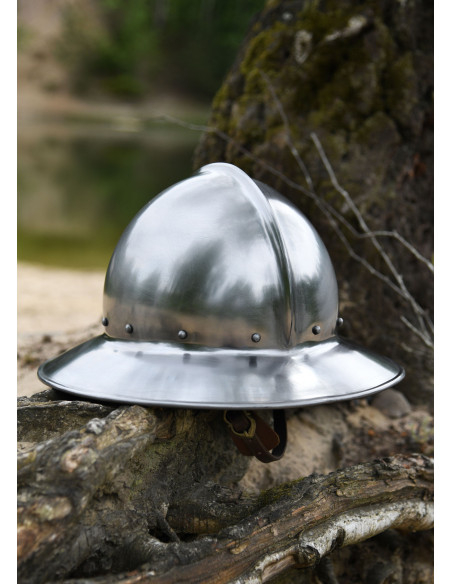 Medieval Battle-Ready Helmet Kettle...