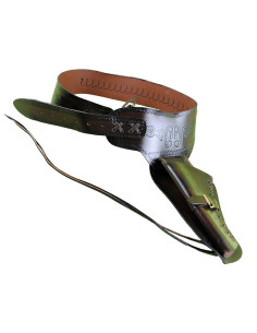 Leather bandolier one revolver (for lefties)