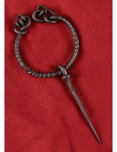 Twisted steel fibula with snake tail 2