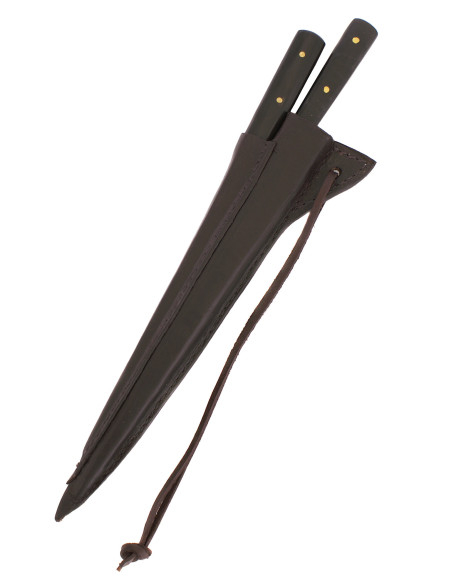 Medieval table knife with punch,...