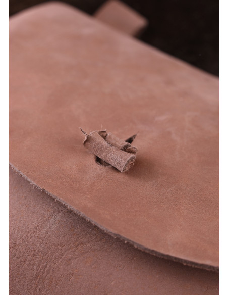 Leather bag with belt loops, square... Leather bag with belt loops, square...