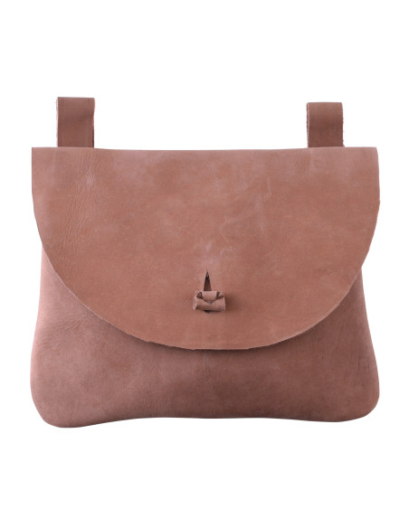 Leather bag with belt loops, square... Leather bag with belt loops, square...