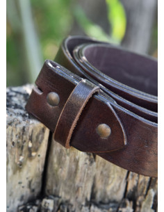 Medieval belt without buckle, made of leather