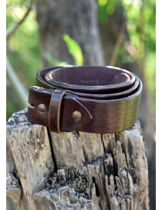 Medieval belt without buckle, made of leather 2