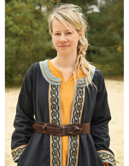 Medieval Brown Leather Belt with Knot